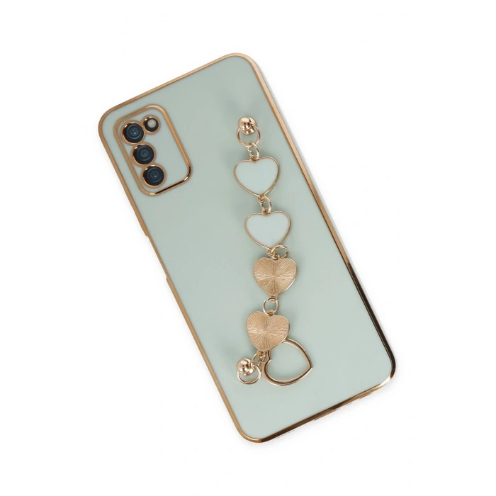 Samsung Galaxy A03S Kılıf Esila Silikon - Su Yeşili