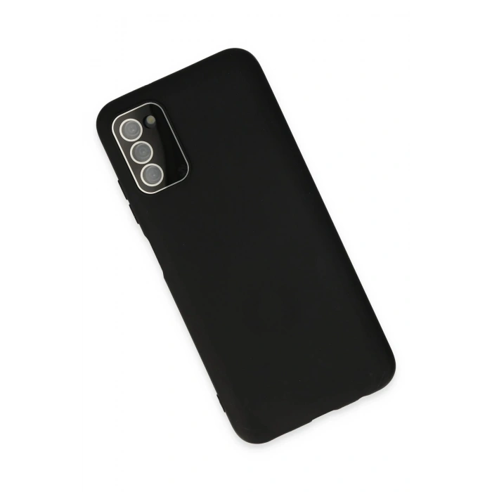 Samsung Galaxy A03S Kılıf Lansman Glass Kapak - Siyah