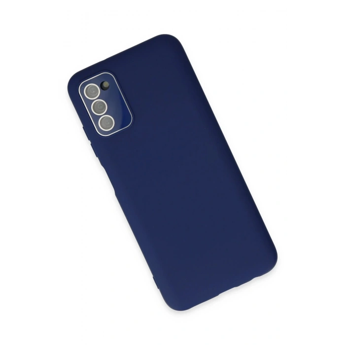 Samsung Galaxy A03S Kılıf Lansman Glass Kapak - Sky Blue
