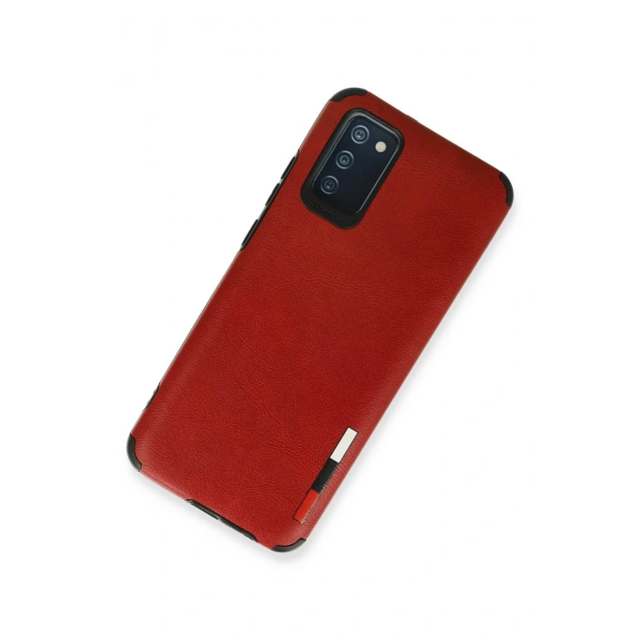 Samsung Galaxy A03S Kılıf Loop Deri Silikon - Kırmızı