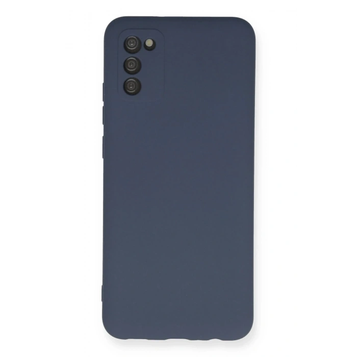 Samsung Galaxy A03S Kılıf Nano içi Kadife Silikon - Gri