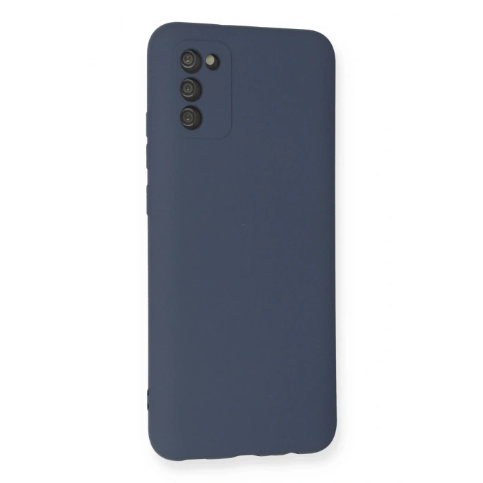 Samsung Galaxy A03S Kılıf Nano içi Kadife Silikon - Gri