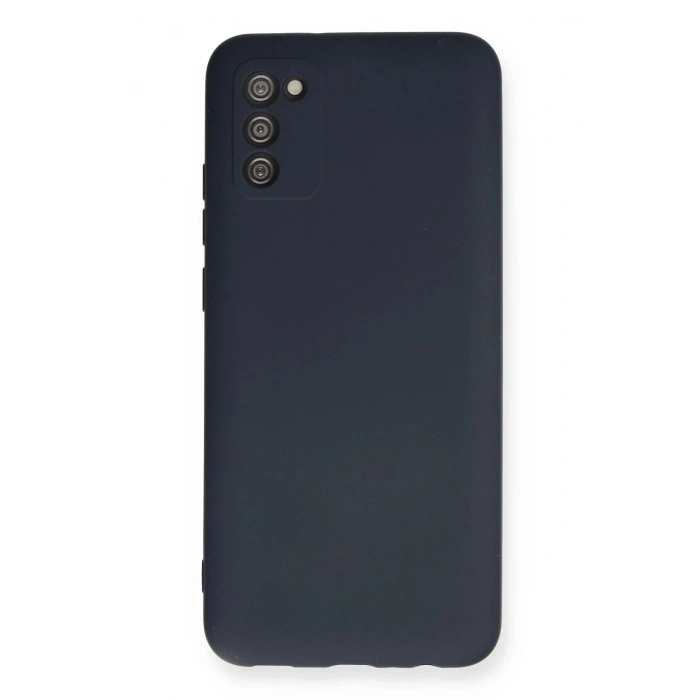 Samsung Galaxy A03S Kılıf Nano içi Kadife Silikon - Lacivert