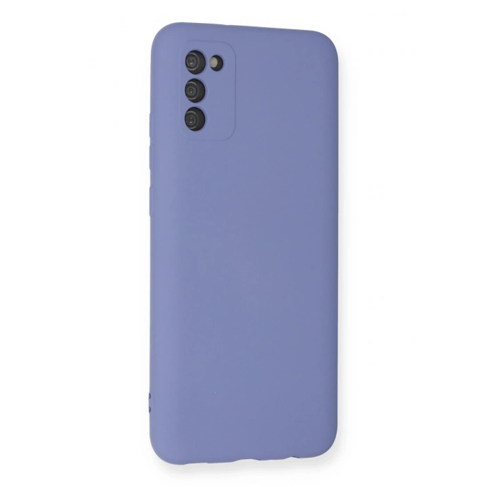 Samsung Galaxy A03S Kılıf Nano içi Kadife Silikon - Lila