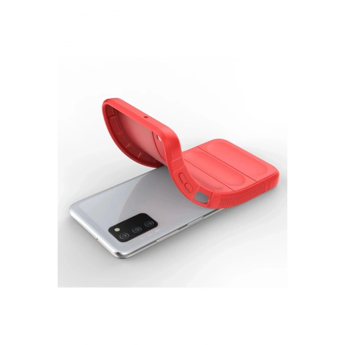 Samsung Galaxy A03S Kılıf Optimum Silikon - Kırmızı