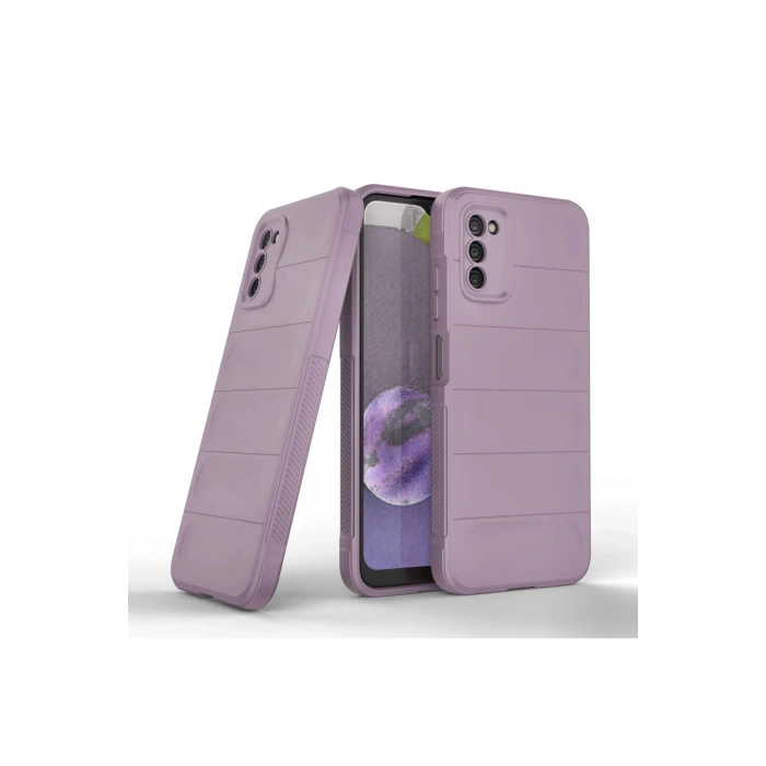 Samsung Galaxy A03S Kılıf Optimum Silikon - Mor