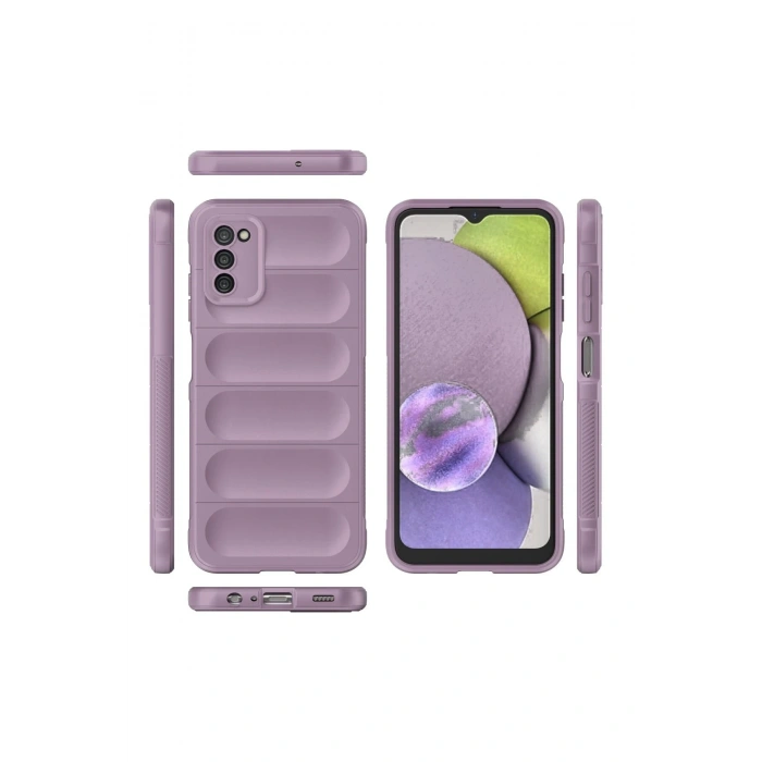 Samsung Galaxy A03S Kılıf Optimum Silikon - Mor