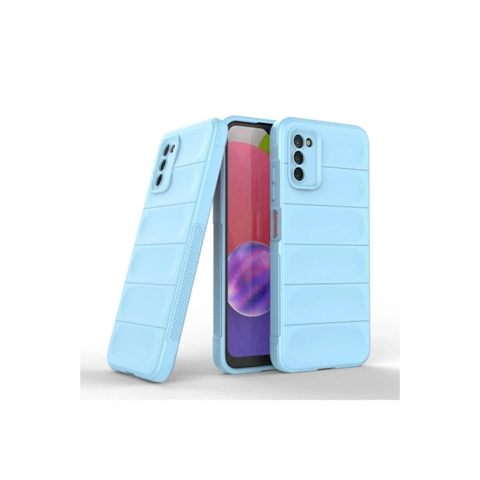 Samsung Galaxy A03S Kılıf Optimum Silikon - Sky Blue