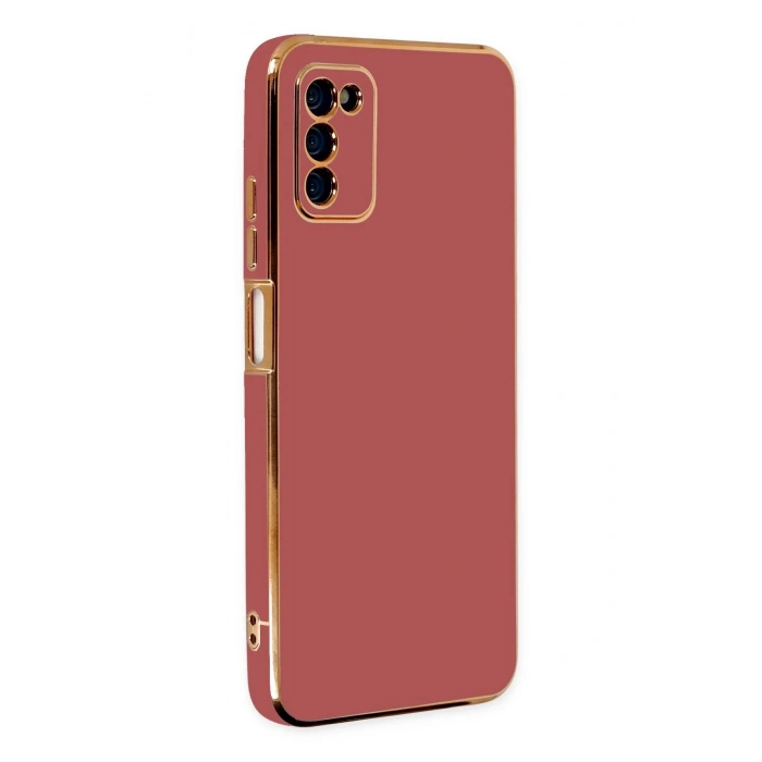 Samsung Galaxy A03S Kılıf Volet Silikon - Kırmızı