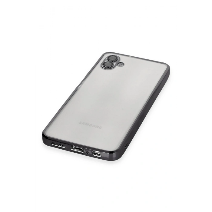 Samsung Galaxy A04 Kılıf Lensli Silikon - Siyah