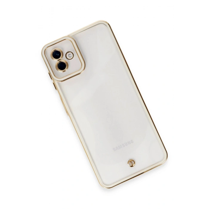 Samsung Galaxy A04 Kılıf Liva Lens Silikon - Beyaz
