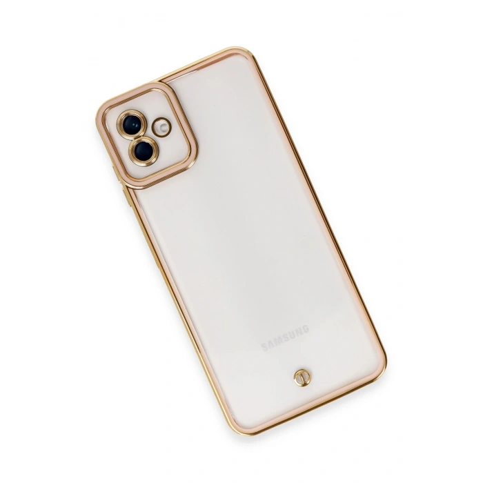 Samsung Galaxy A04 Kılıf Liva Lens Silikon - Rose