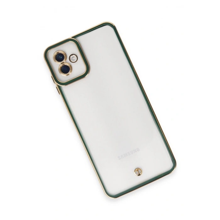 Samsung Galaxy A04 Kılıf Liva Lens Silikon - Yeşil