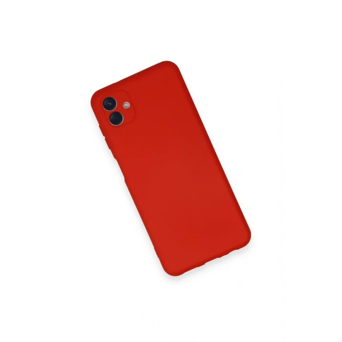 Samsung Galaxy A04 Kılıf Nano içi Kadife Silikon - Kırmızı