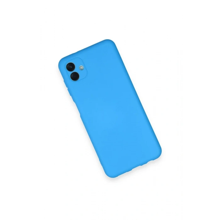 Samsung Galaxy A04 Kılıf Nano içi Kadife Silikon - Mavi