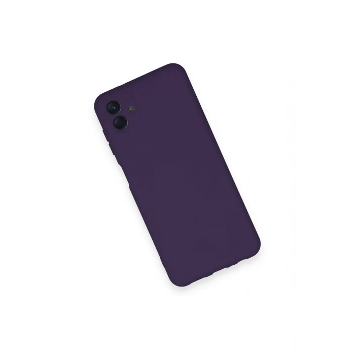 Samsung Galaxy A04 Kılıf Nano içi Kadife Silikon - Mor