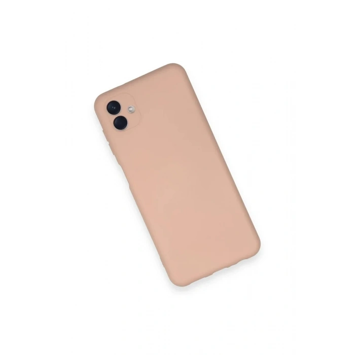 Samsung Galaxy A04 Kılıf Nano içi Kadife Silikon - Pudra