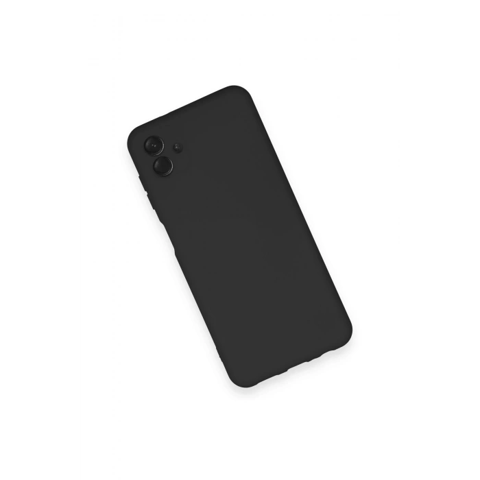 Samsung Galaxy A04 Kılıf Nano içi Kadife Silikon - Siyah