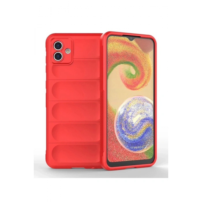 Samsung Galaxy A04 Kılıf Optimum Silikon - Kırmızı