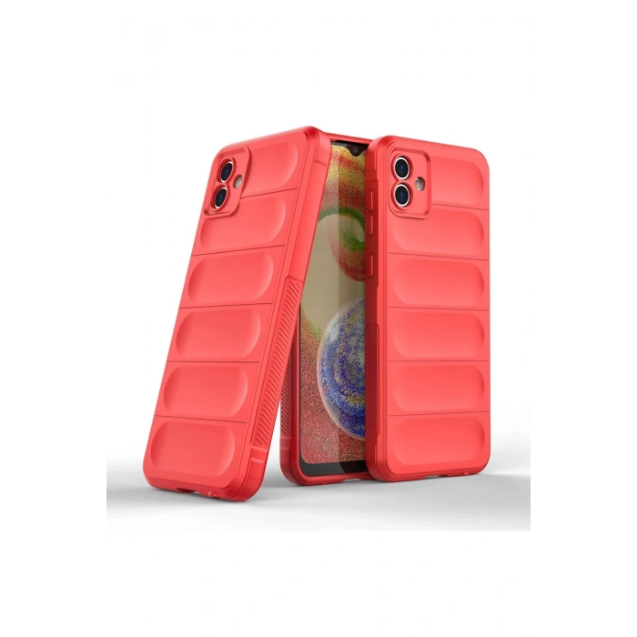 Samsung Galaxy A04 Kılıf Optimum Silikon - Kırmızı