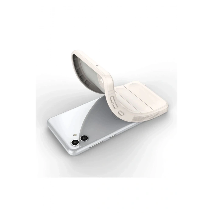 Samsung Galaxy A04 Kılıf Optimum Silikon - Krem