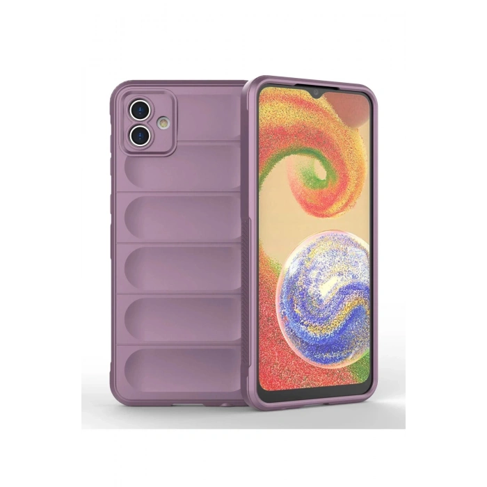 Samsung Galaxy A04 Kılıf Optimum Silikon - Mor
