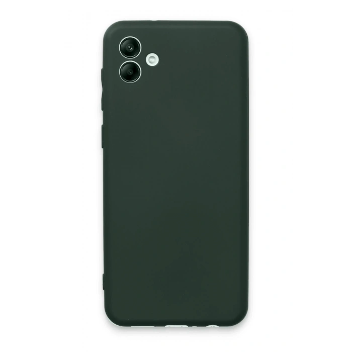 Samsung Galaxy A04E Kılıf First Silikon - Koyu Yeşil