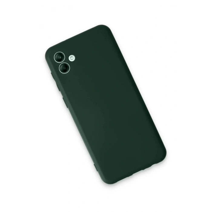 Samsung Galaxy A04E Kılıf First Silikon - Koyu Yeşil