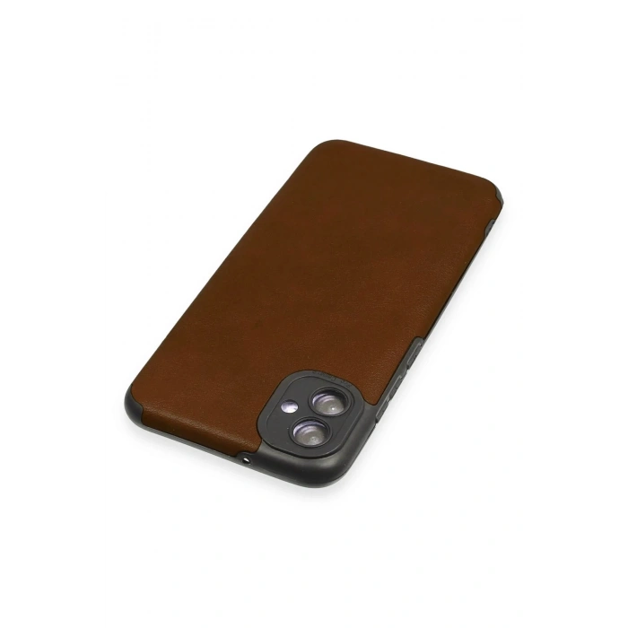 Samsung Galaxy A04E Kılıf Loop Deri Silikon - Kahverengi