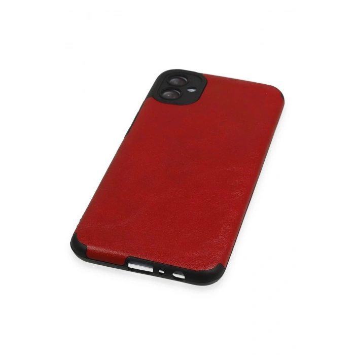 Samsung Galaxy A04E Kılıf Loop Deri Silikon - Kırmızı