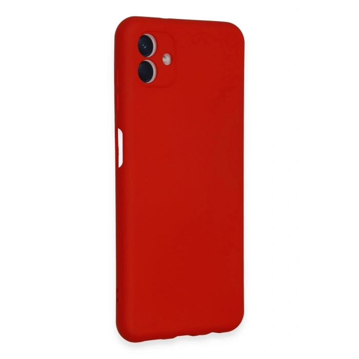 Samsung Galaxy A04E Kılıf Nano içi Kadife Silikon - Kırmızı