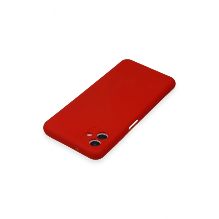 Samsung Galaxy A04E Kılıf Nano içi Kadife Silikon - Kırmızı