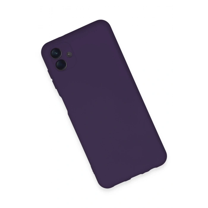 Samsung Galaxy A04E Kılıf Nano içi Kadife Silikon - Mor