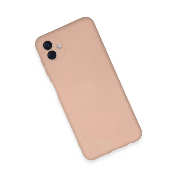 Samsung Galaxy A04E Kılıf Nano içi Kadife Silikon - Pudra