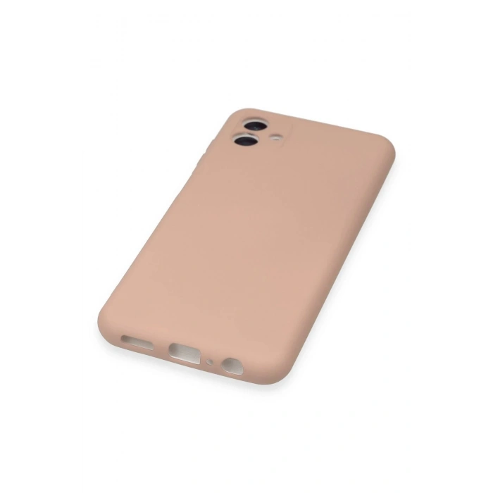 Samsung Galaxy A04E Kılıf Nano içi Kadife Silikon - Pudra