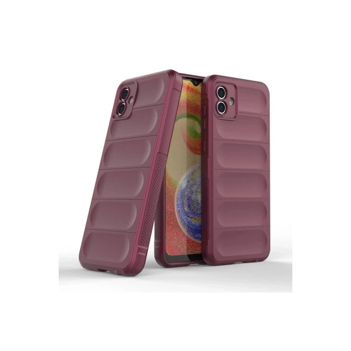 Samsung Galaxy A04E Kılıf Optimum Silikon - Bordo