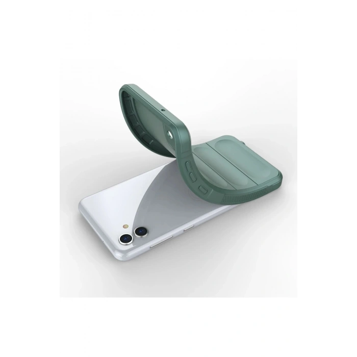 Samsung Galaxy A04E Kılıf Optimum Silikon - Koyu Yeşil