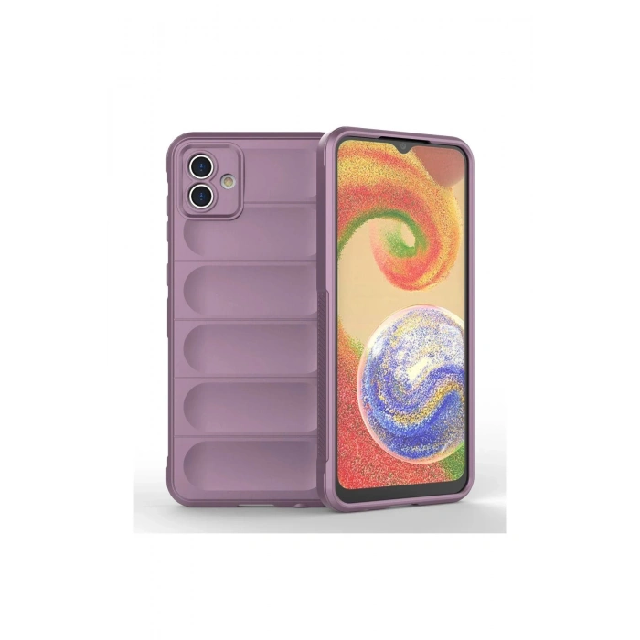 Samsung Galaxy A04E Kılıf Optimum Silikon - Mor