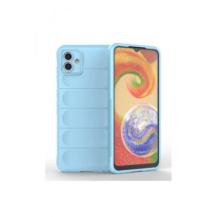 Samsung Galaxy A04E Kılıf Optimum Silikon - Sky Blue