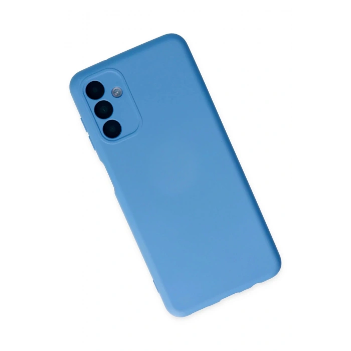 Samsung Galaxy A04S Kılıf Nano içi Kadife Silikon - Mavi