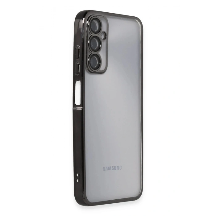 Samsung Galaxy A05S Kılıf Lensli Silikon - Siyah