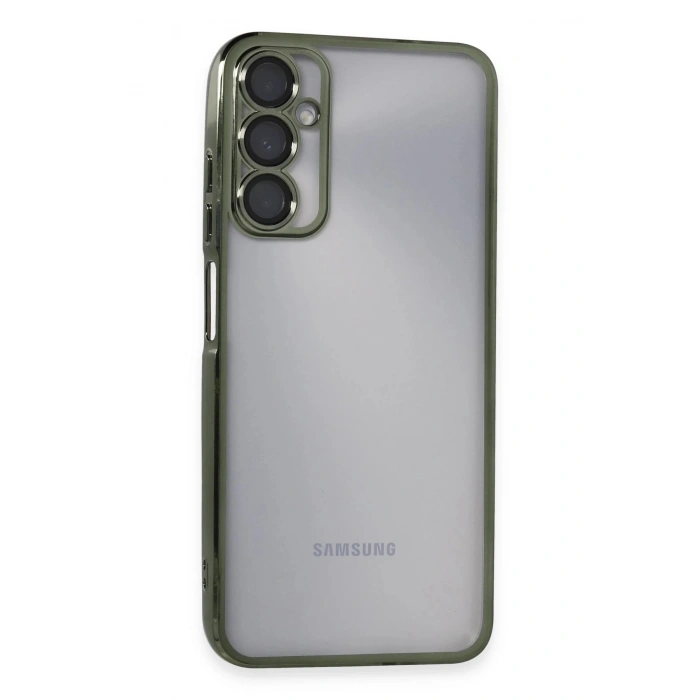 Samsung Galaxy A05S Kılıf Lensli Silikon - Yeşil
