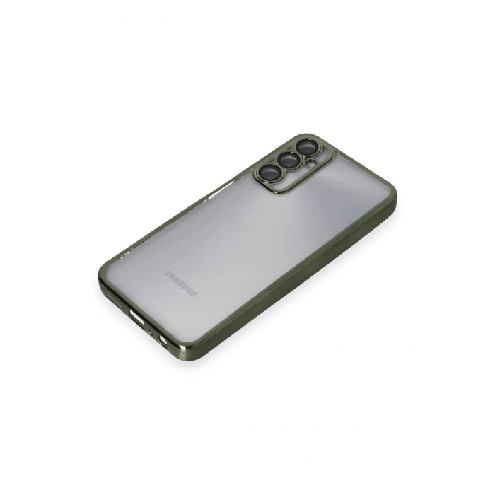 Samsung Galaxy A05S Kılıf Lensli Silikon - Yeşil