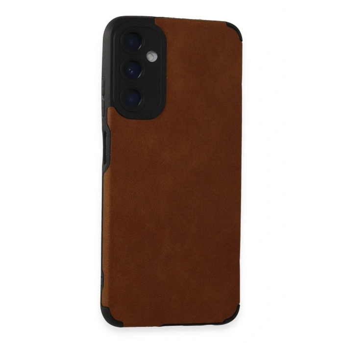 Samsung Galaxy A05S Kılıf Loop Deri Silikon - Kahverengi