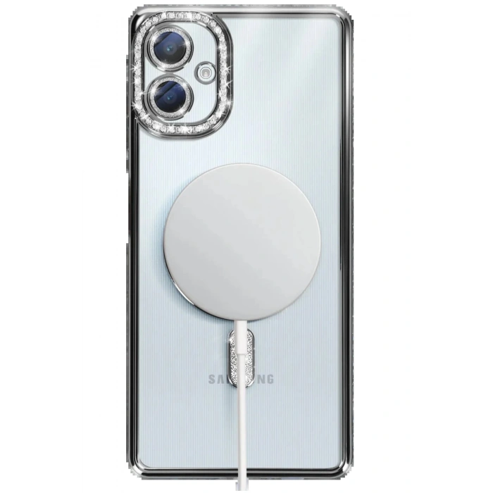 Samsung Galaxy A06 Joke Simli Magneticsafe Kılıf - Siyah