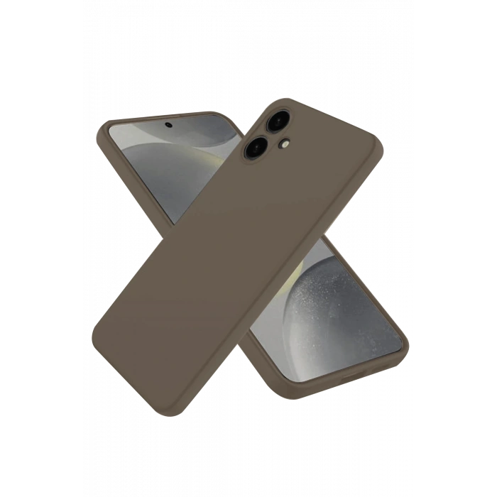 Samsung Galaxy A06 Kılıf First Silikon - Kahverengi