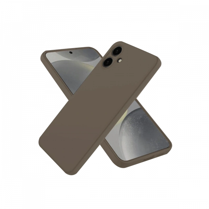 Samsung Galaxy A06 Kılıf First Silikon - Kahverengi