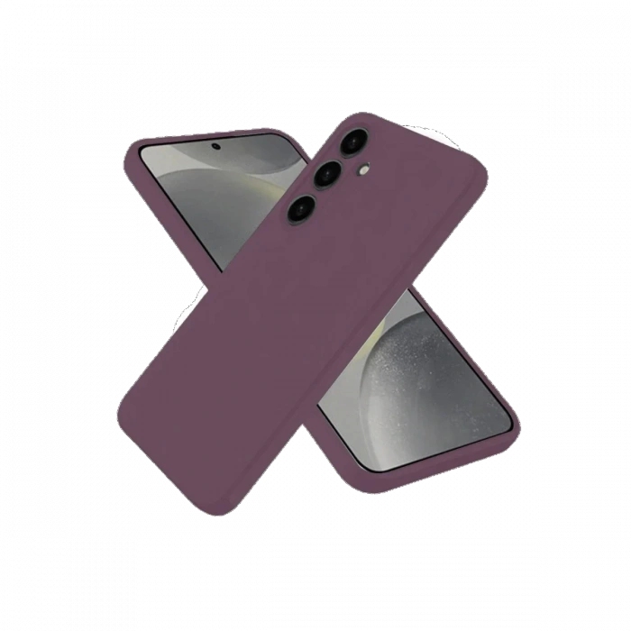 Samsung Galaxy A06 Kılıf First Silikon - Mürdüm