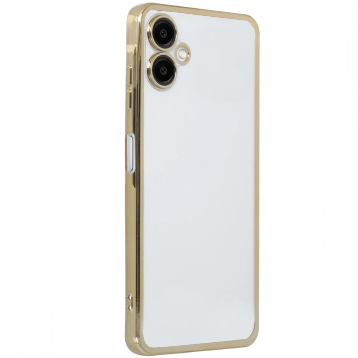 Samsung Galaxy A06 Kılıf Razer Lensli Silikon - Gold