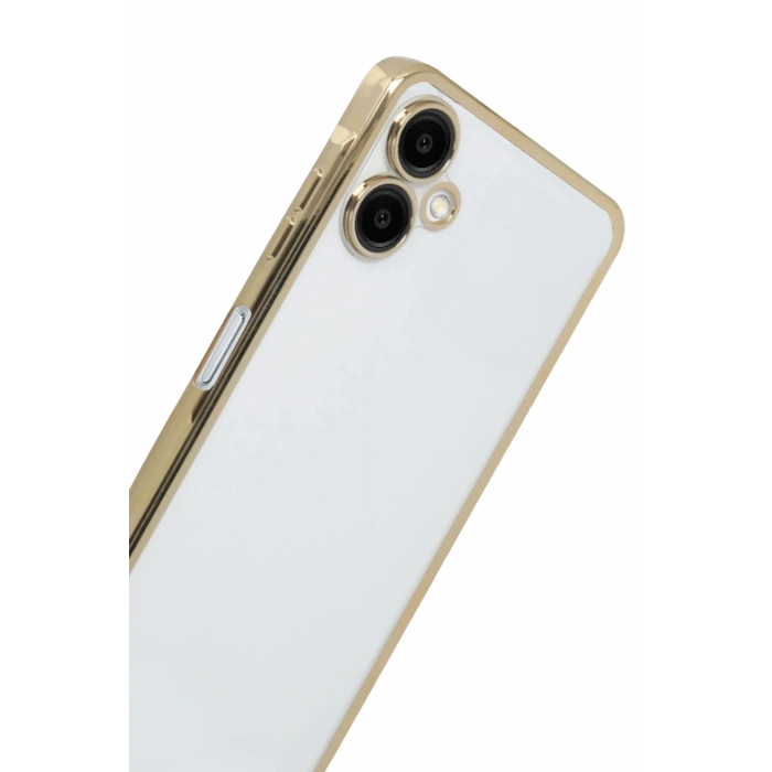 Samsung Galaxy A07 4G Razer Lensli Silikon - Gold